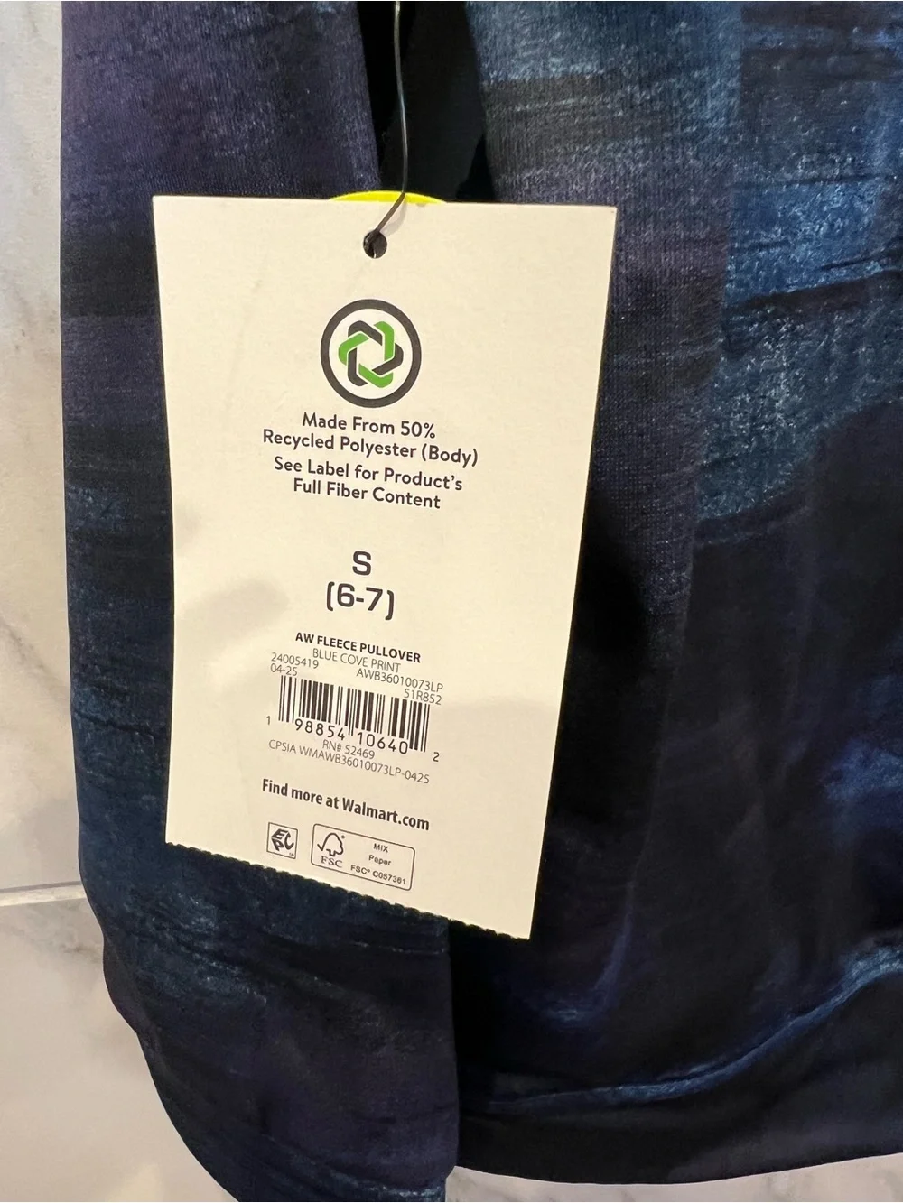 Athletic Works Boys Tech Fleece Pullover Hoodie Size6-7 NWT $15